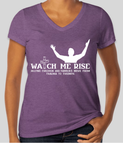 Women's Purple V-Neck T-Shirt