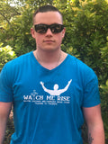 Unisex Aqua V-Neck T-Shirt